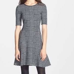 Cute cotton blend houndstooth dress by Theory.